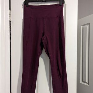 Girlfriend Collective Compressive High-Rise Legging (Plum) - Size M